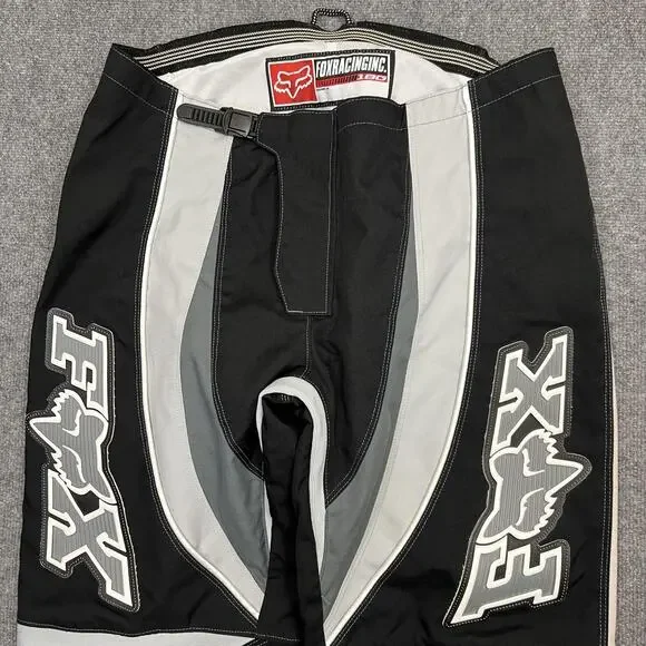 VTG Fox Racing 180 Pants Mens 42 Black Gray Motocross MX Off Road Riding Gear